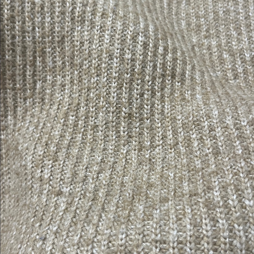 H&M Crewneck Pull Over JumperKnit Sweater In Tan Preppy Old Money Fisherman - Picture 8 of 8